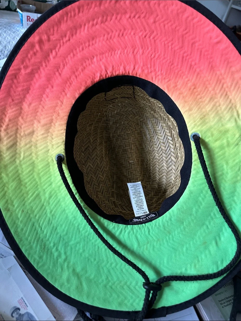 Billabong Pipe Tides lifeguard hat with Pro Pipeline North Shore Hawaii patch.